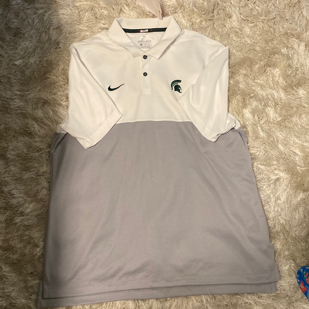 Men’s XL Nike Dry-fit MSU Spartan polo